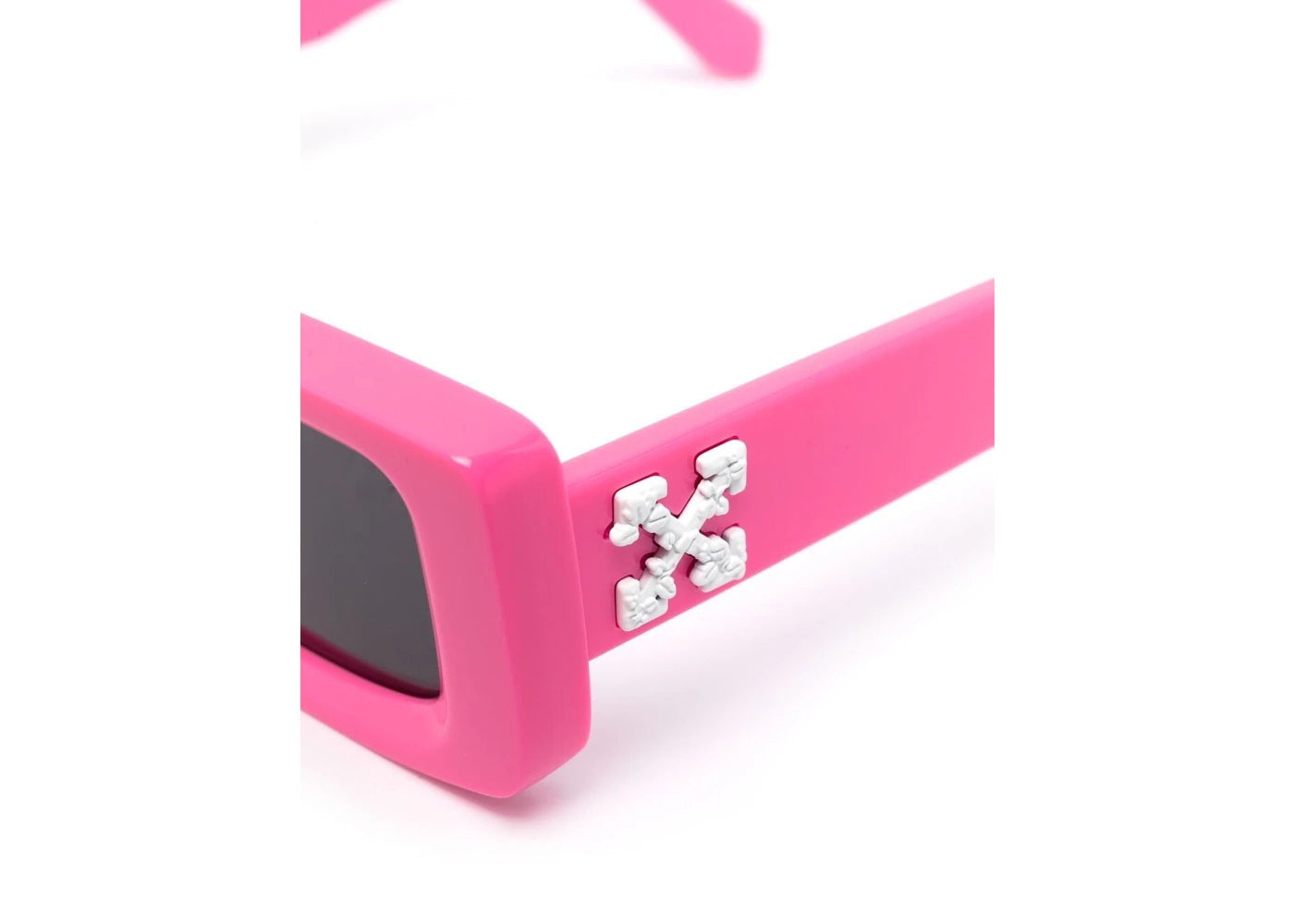 off-white arthur square frame sunglasses fluo pink white (owri023r21pla0013001) No Find