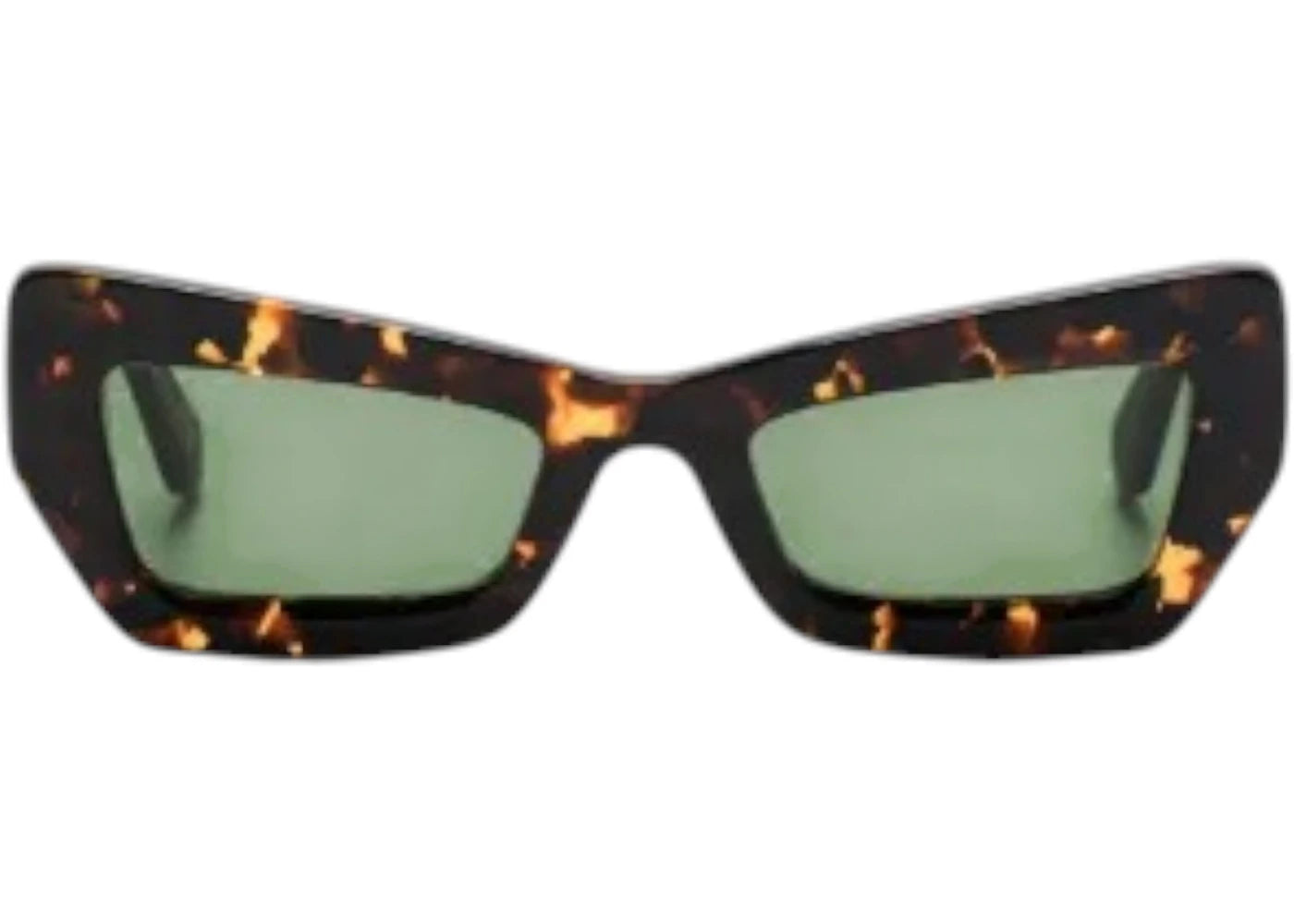 off-white aurora sunglasses havana green (oeri137f24pla0016055)