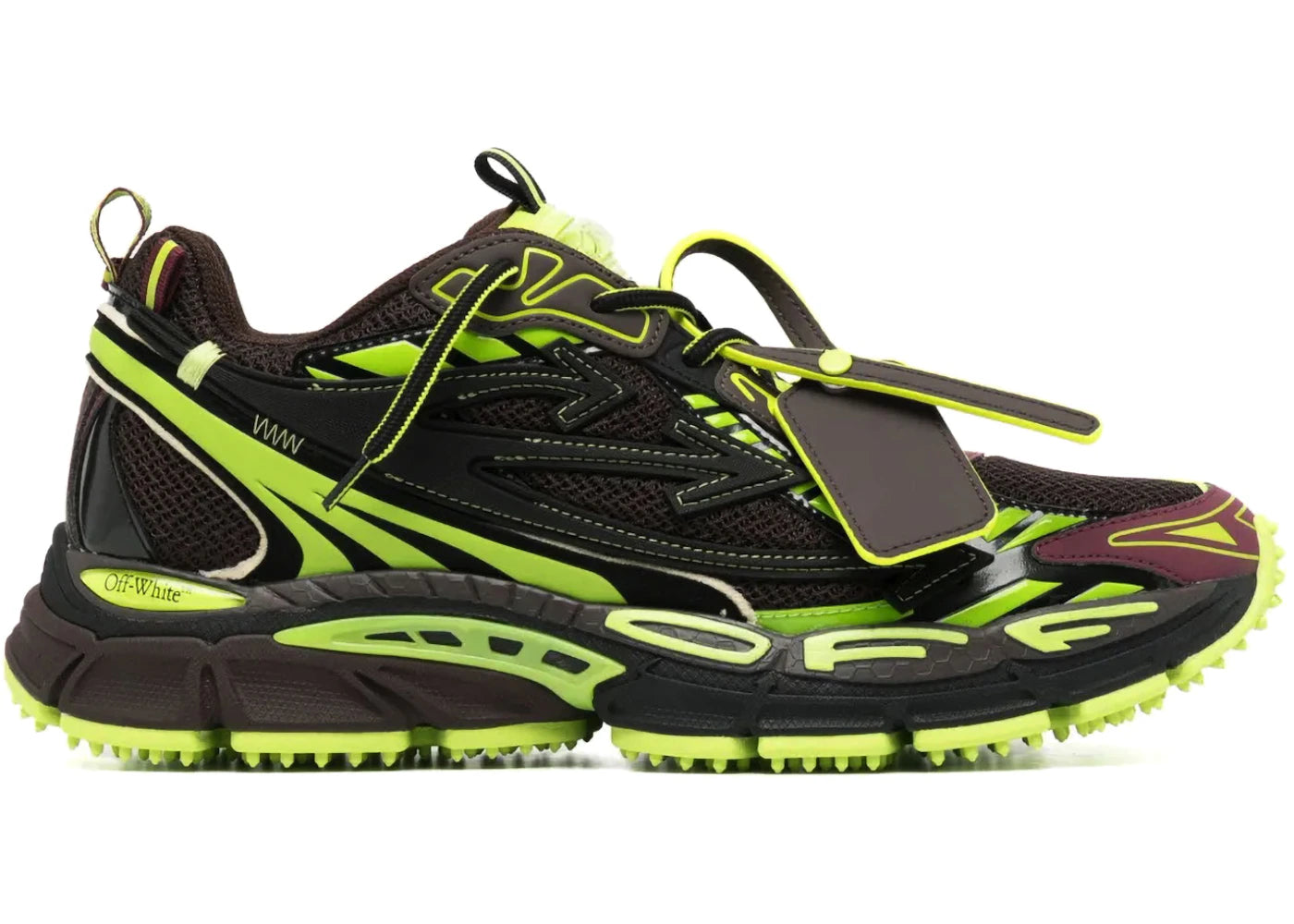 Off-White Be Right Back Chocolate Brown Green