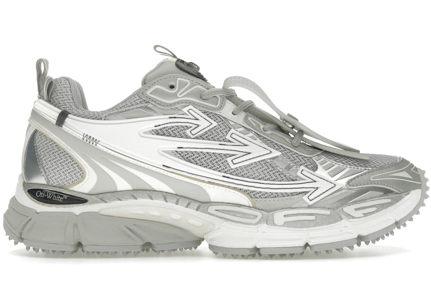 Off-White Be Right Back Gray Silver