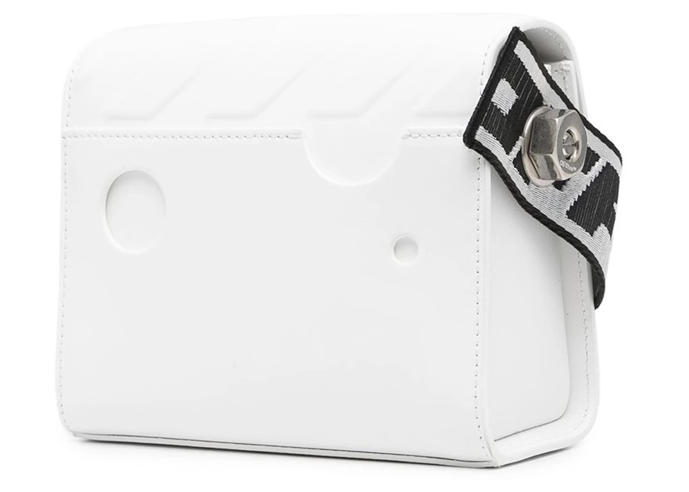 off-white binder 18 shoulder bag ss22 diag embossed white black