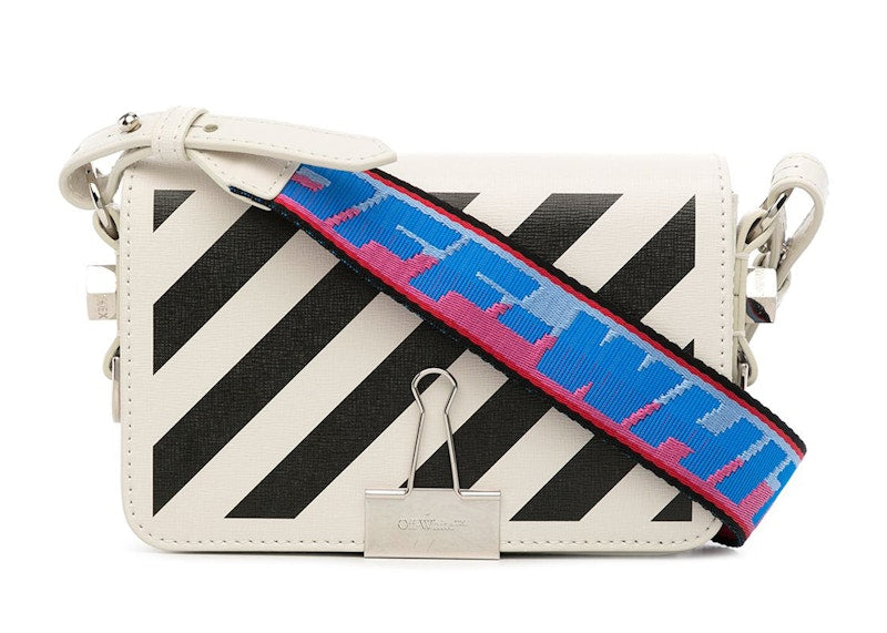 Off-White Binder Clip Shoulder Bag White Black Blue Pink Kicks Machine Off-White Binder Clip Shoulder Bag White Black Blue Pink Kicks Machine