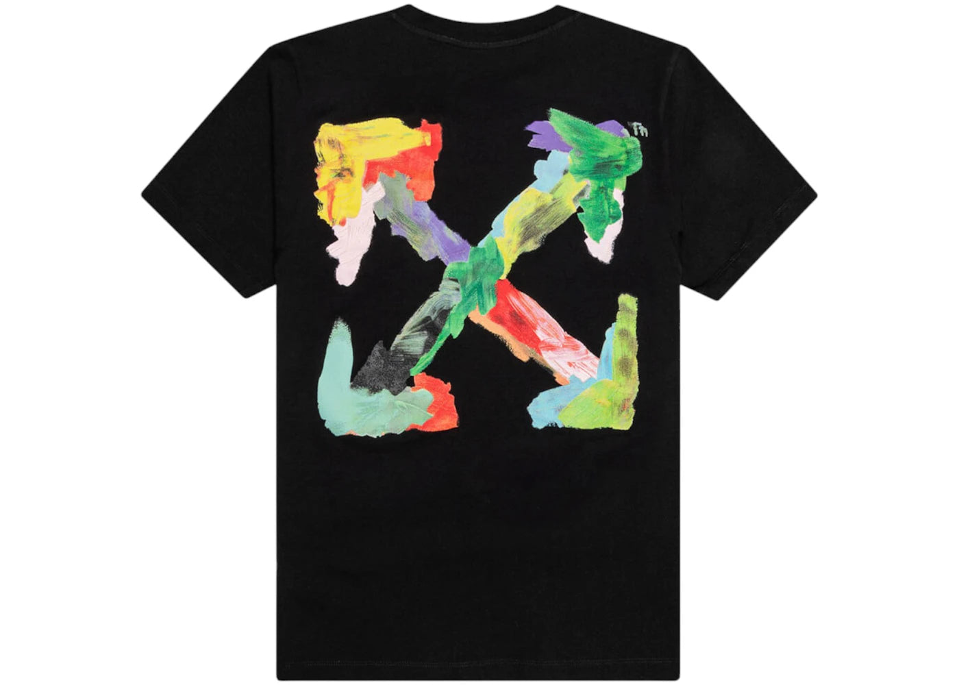 off-white brush arrow slim s/s t-shirt black/multi