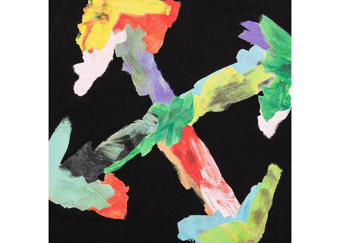 off-white brush arrow slim s/s t-shirt black/multi