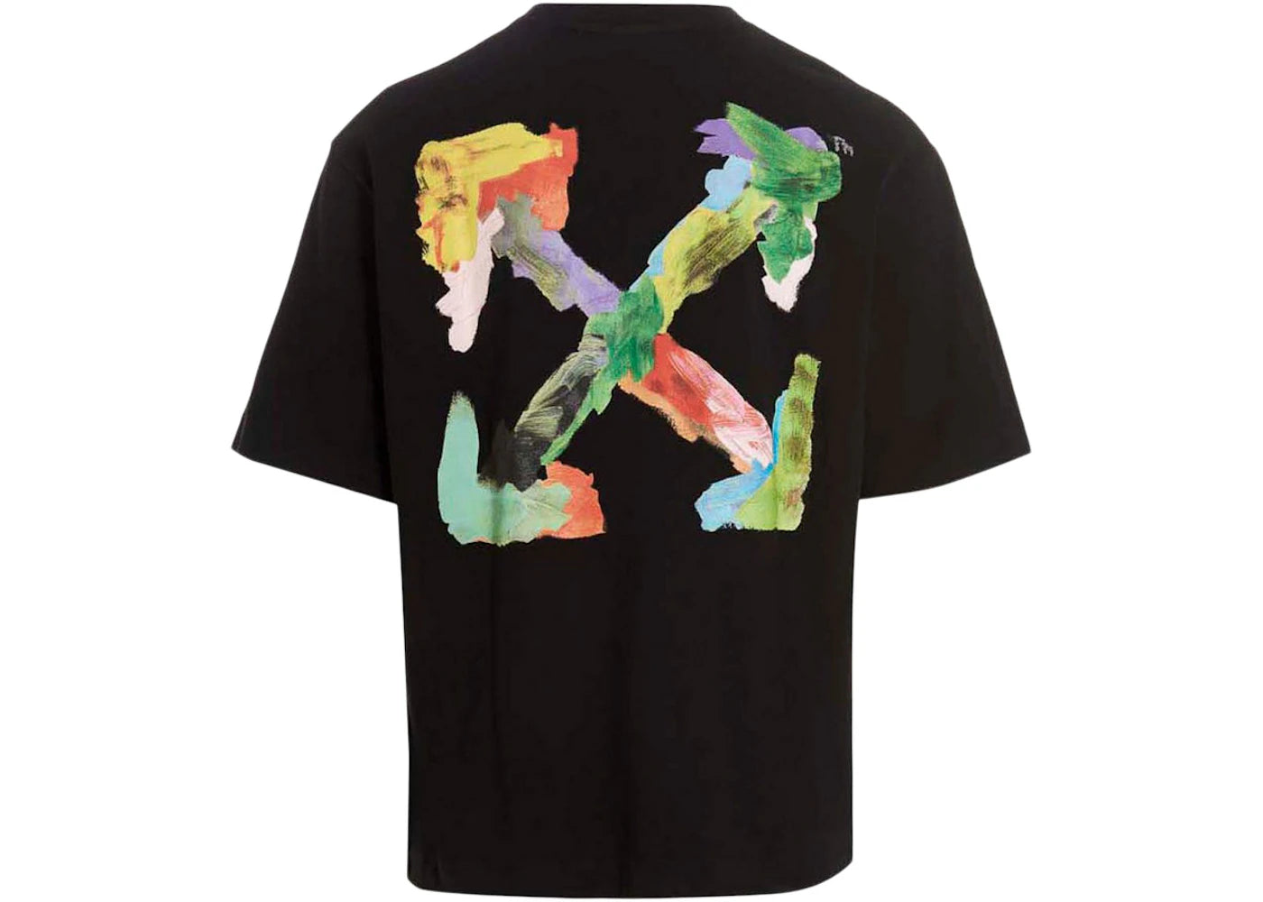 off-white brush arrows over skate s/s tee black/multi
