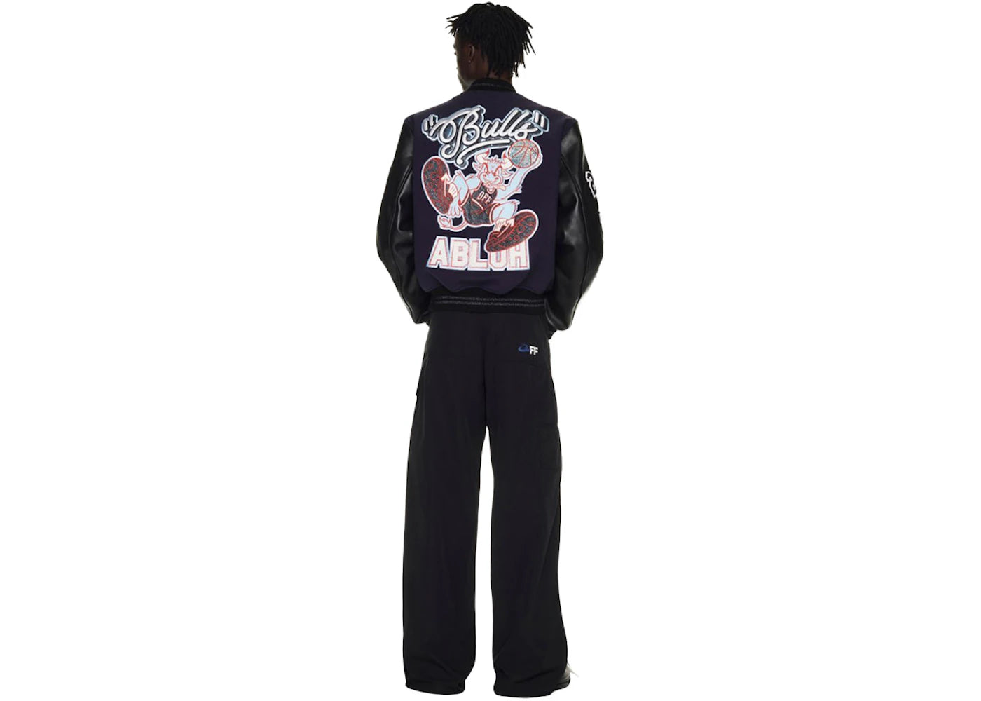 off-white c/o chicago bulls varsity jacket black