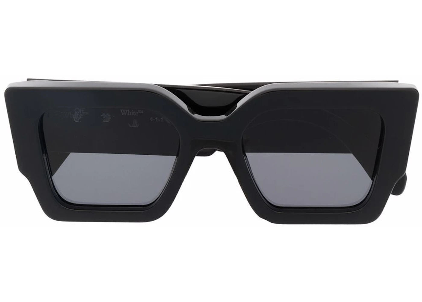 off-white catalina rectangular frame sunglasses black/dark grey/gold (oeri003y21pla0011007 / oeri003c99pla0011007)