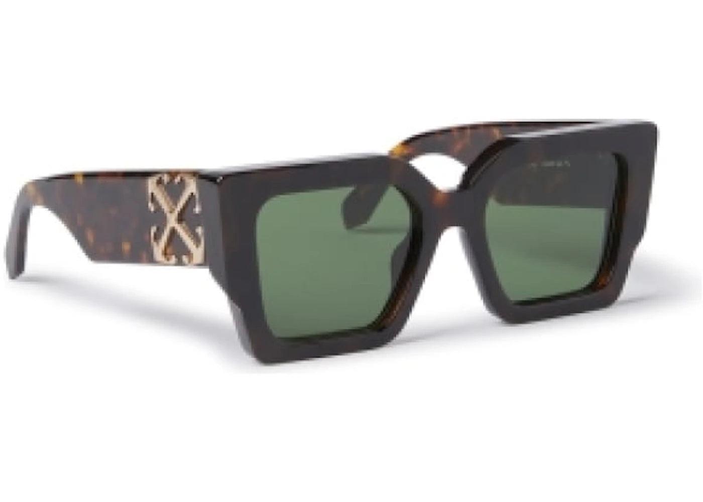 off-white catalina sunglasses brown/green (oeri128s24pla0016055-fr)