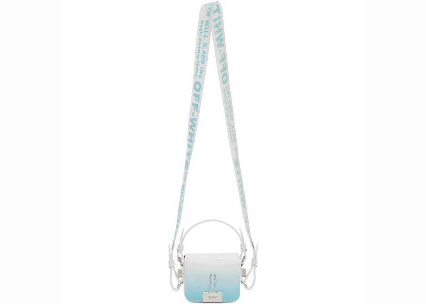 off-white degrade baby flap bag light blue
