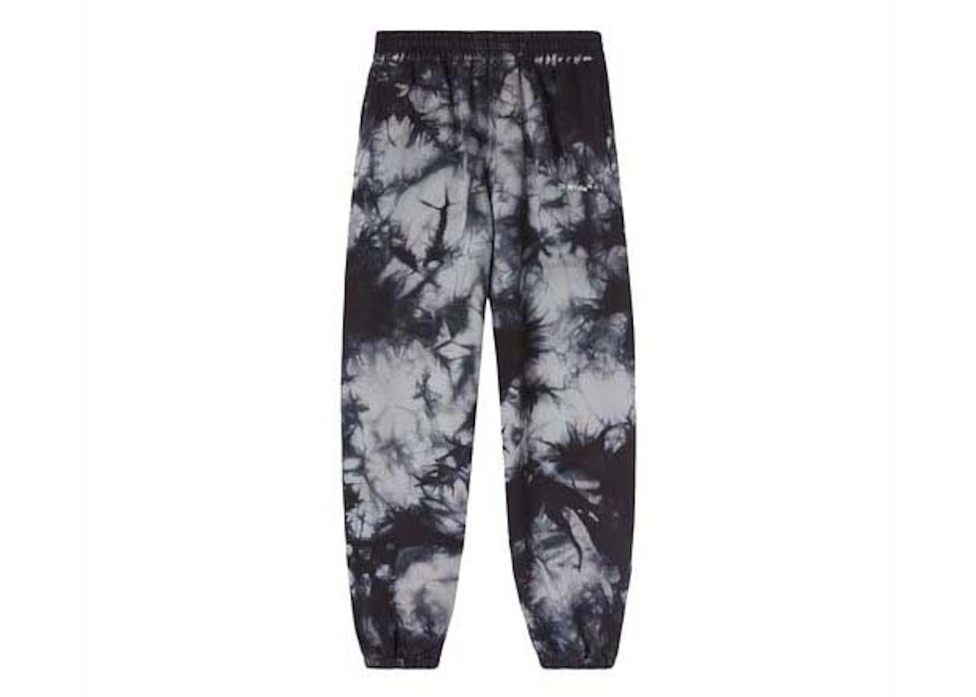 off-white diag tie dye slim sweatpant warm grey