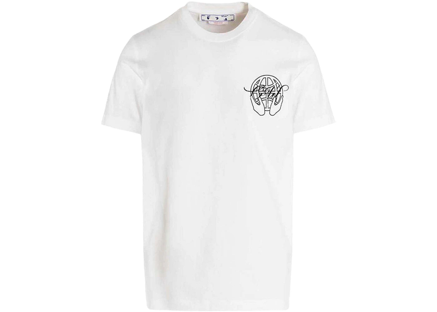 off-white hand arrow tee white/black