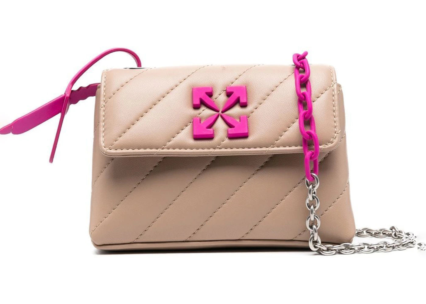 Off-White Jackhammer 17 Crossbody Bag Sand Beige/Pink – Kicks Machine