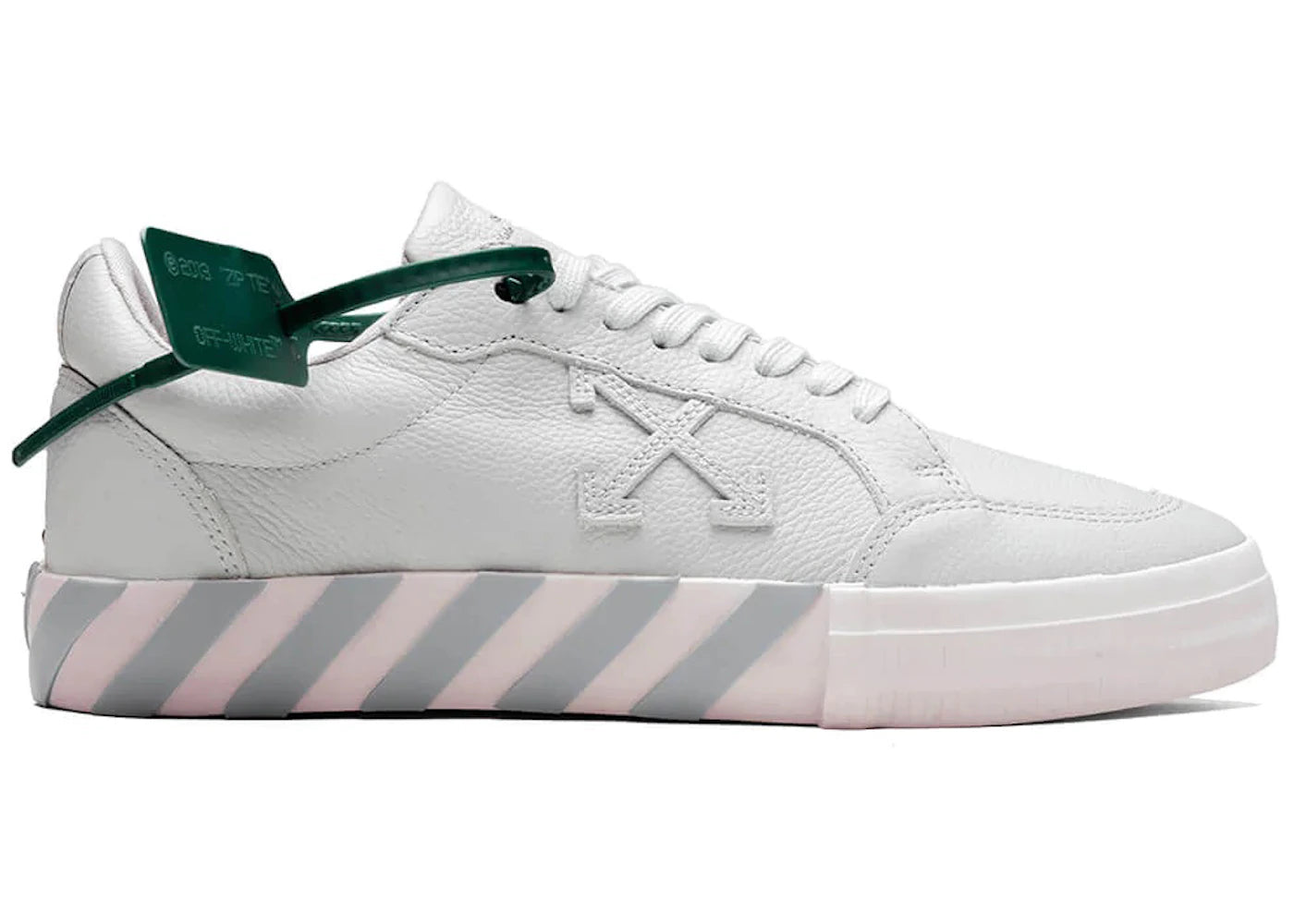 Off-White Low Vulcanized Calf Leather Medium Grey