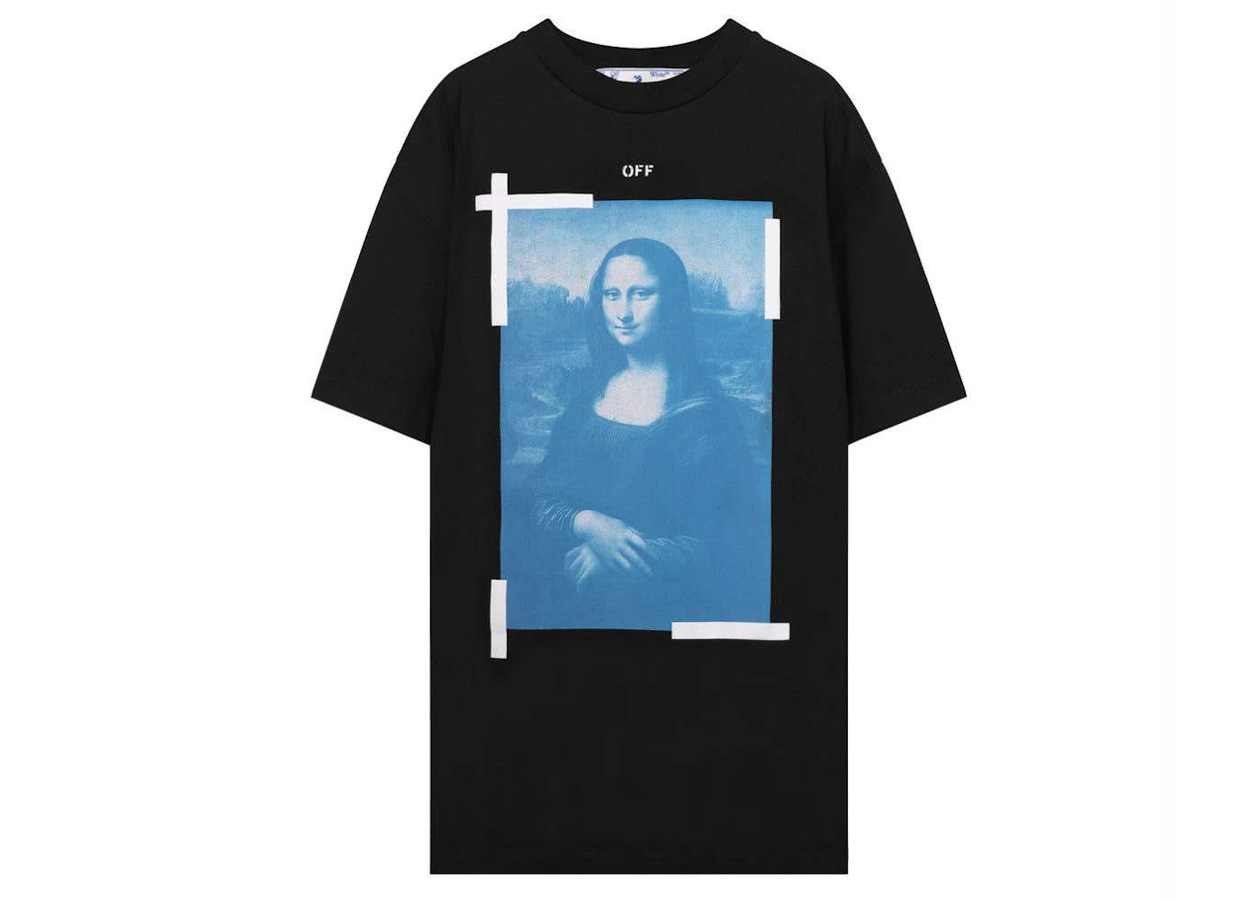 off-white mona lisa oversized t-shirt black