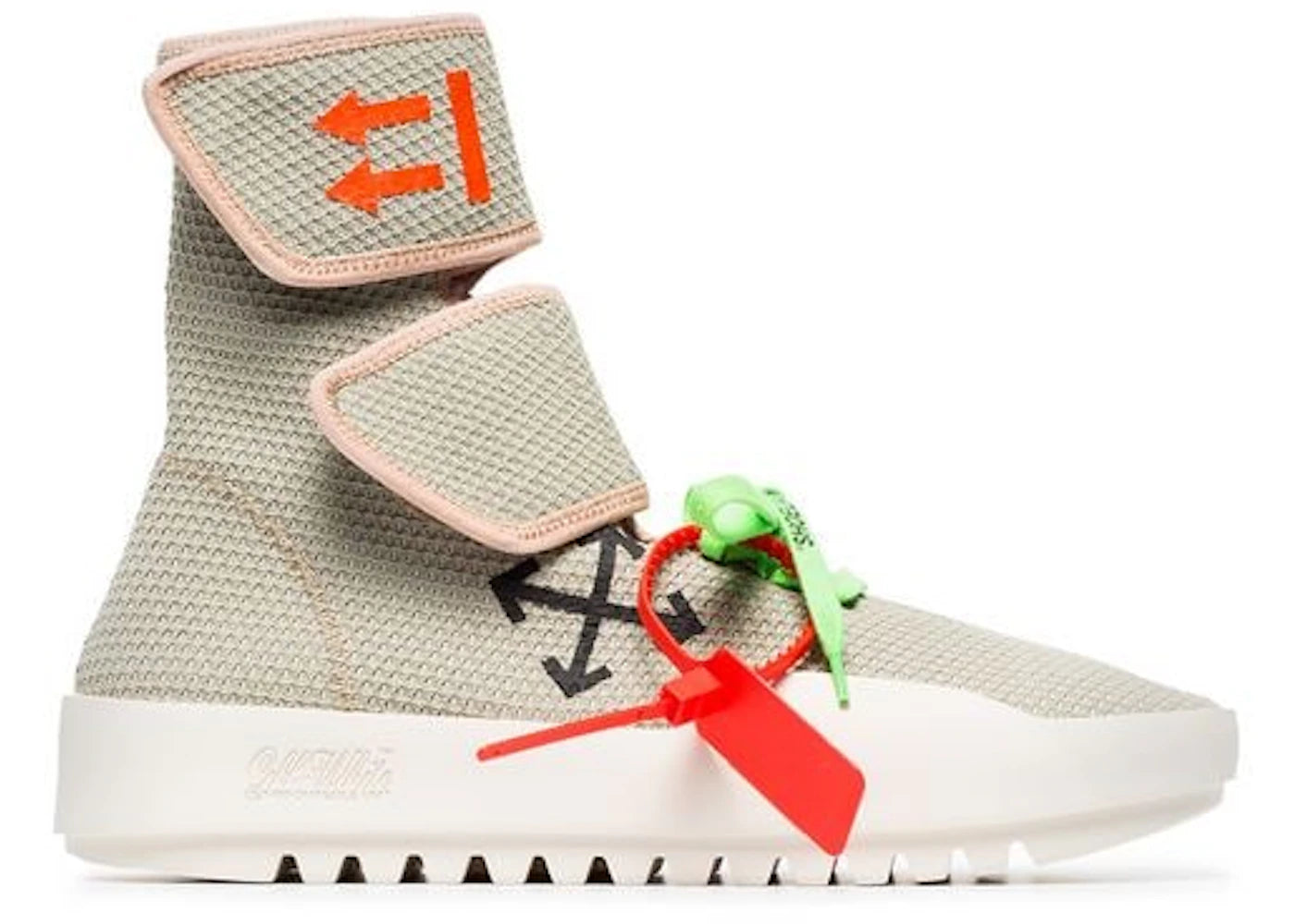 Off-White Motowrap Light Grey Black UK - Main Image