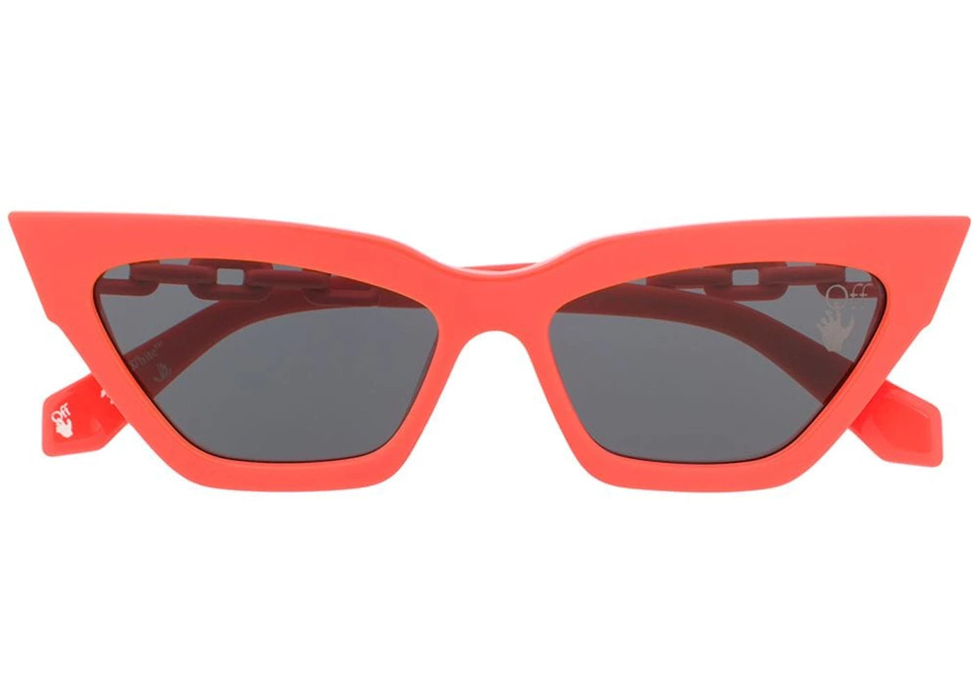 off-white nina cat eye sunglasses orange (owri021f20pla0016603)