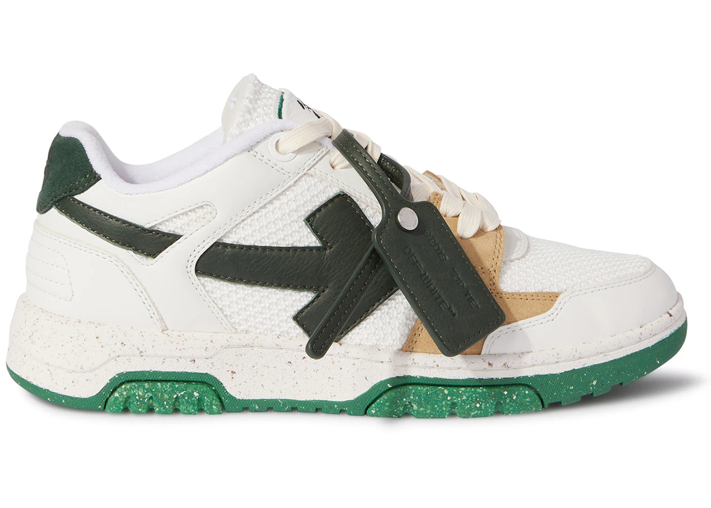 Off-White Out Of Office Low Slim White Green