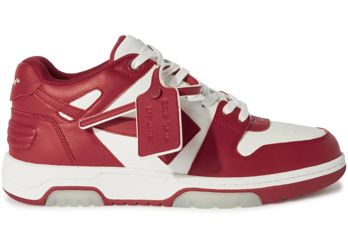 Off-White Out Of Office Ooo Low Tops Burgundy White