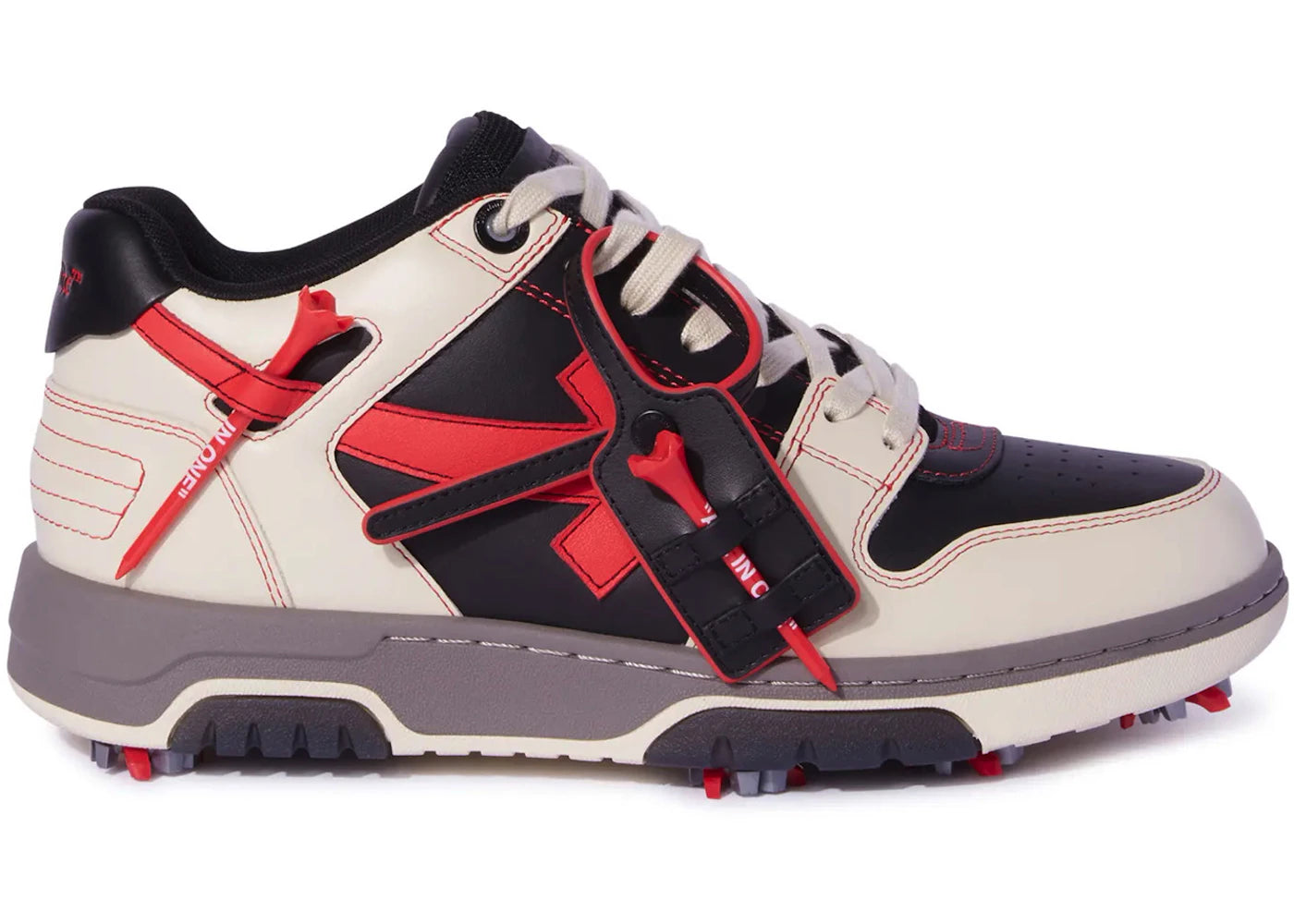Off-White Out Of Office Ooo Low Tops Golf Paris Hilinski Red Black