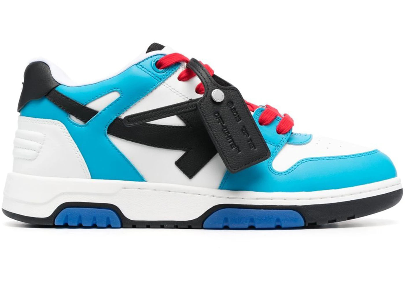 Off-White Out Of Office Ooo Low Tops White Arctic Blue Red