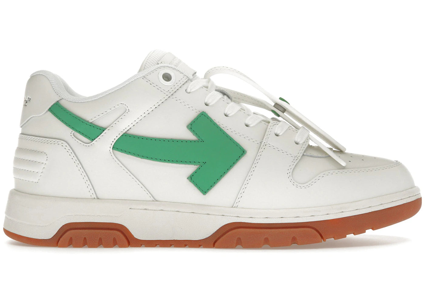 Off-White Out Of Office Ooo Low Tops White Bright Green Brick Red