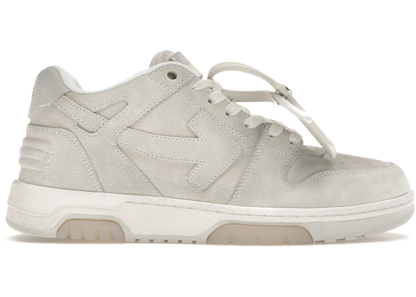 Off-White Out Of Office "Ooo" Low Tops Vanilla White Suede