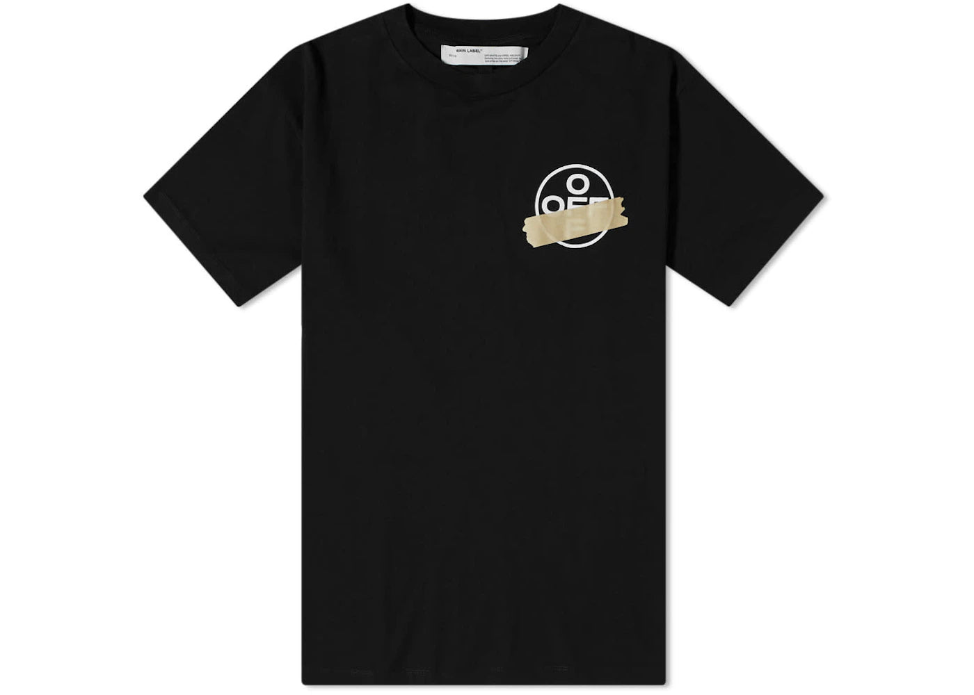 off-white oversized tape arrows t-shirt black