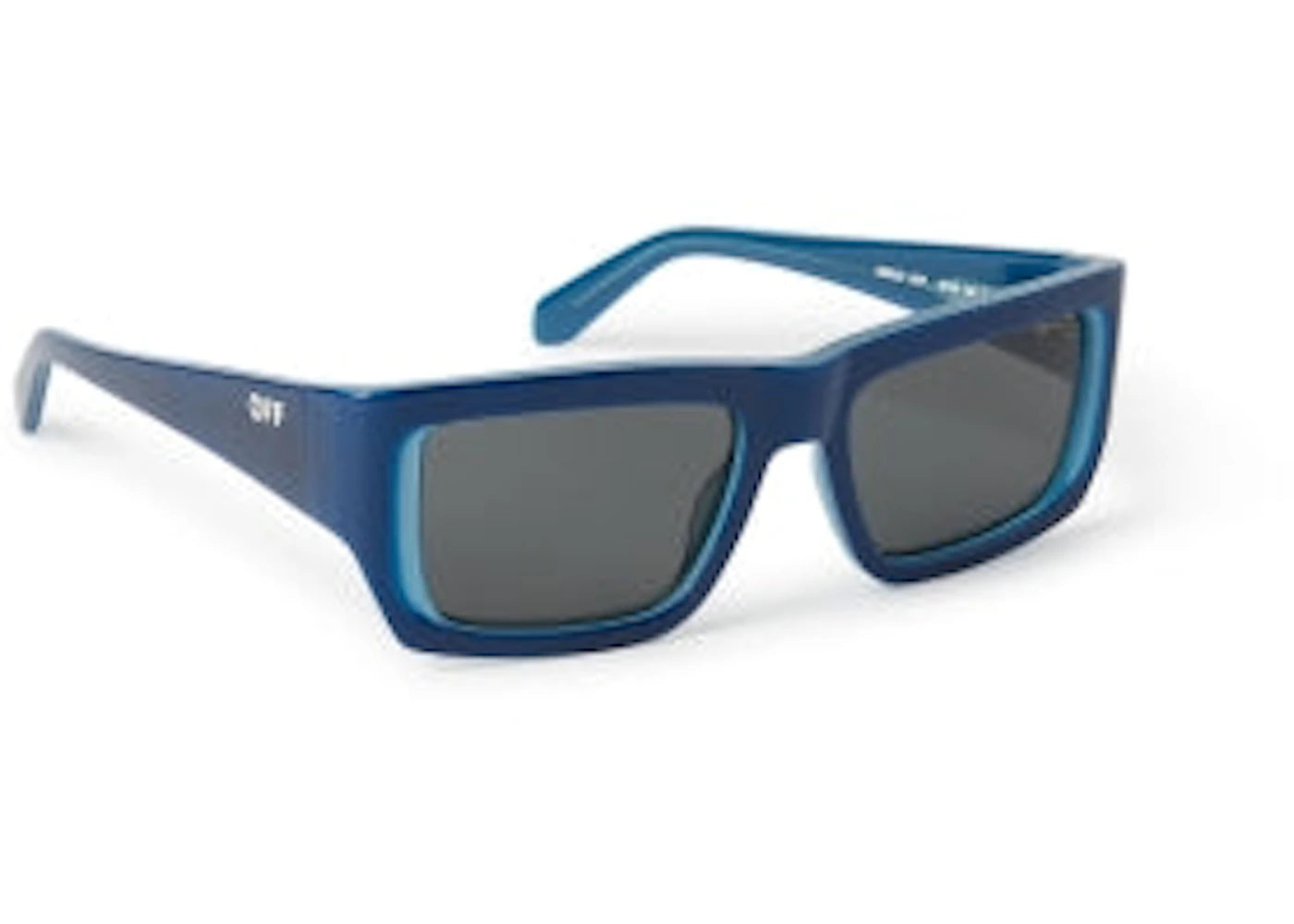 off-white prescott sunglasses blue/dark grey/grey (oeri117s24pla0014507-fr)