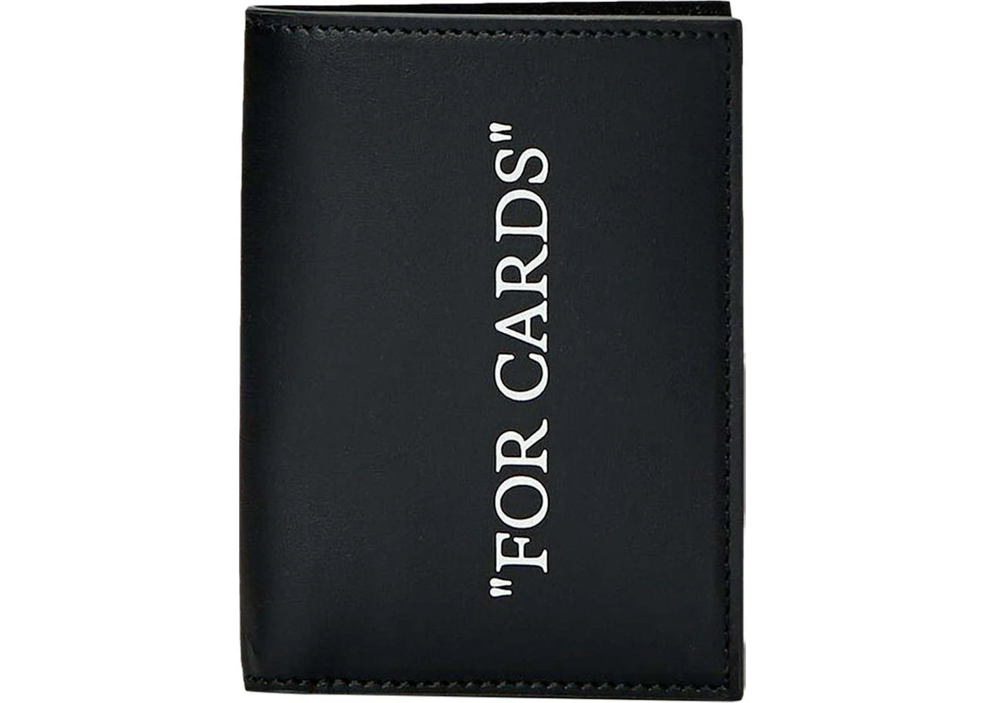 off-white quote bookish wallet black