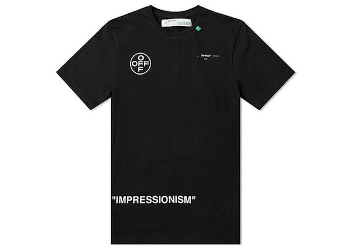 off-white stencil s/s over tee black