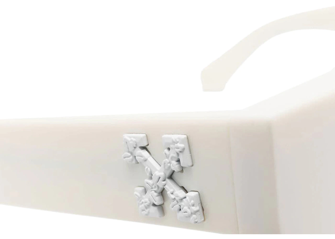 off-white the pantheon square frame sunglasses bone white