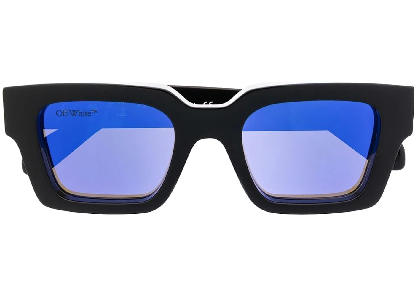 off-white virgil rectangle frame (15cm) sunglasses black/white/blue (oeri033s22pla0011045)