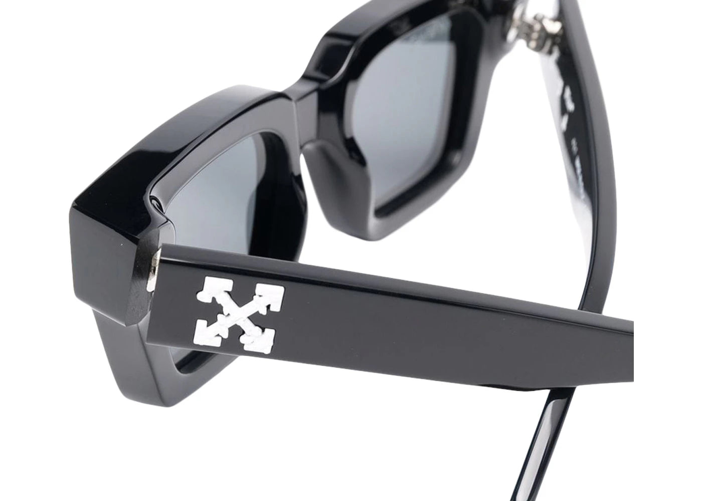 off-white virgil square frame (w) sunglasses black/black tint