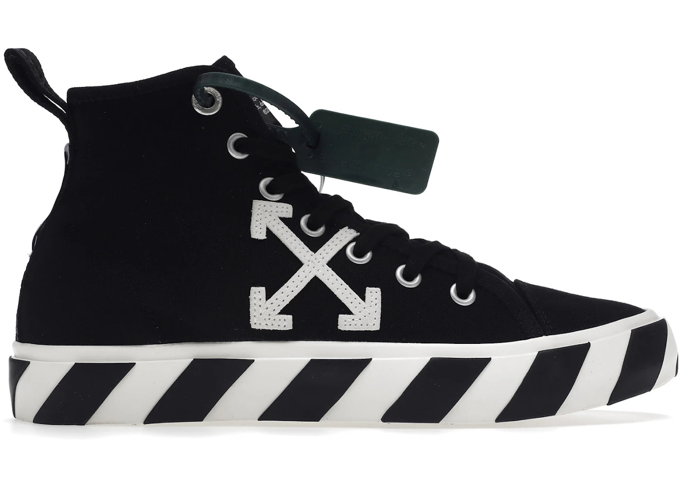 Off-White Vulc Mid Canvas Black White