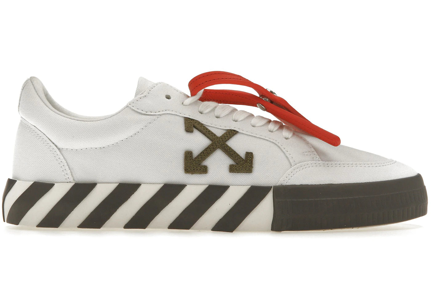 Off-White Vulcanized Low White Khaki Canvas