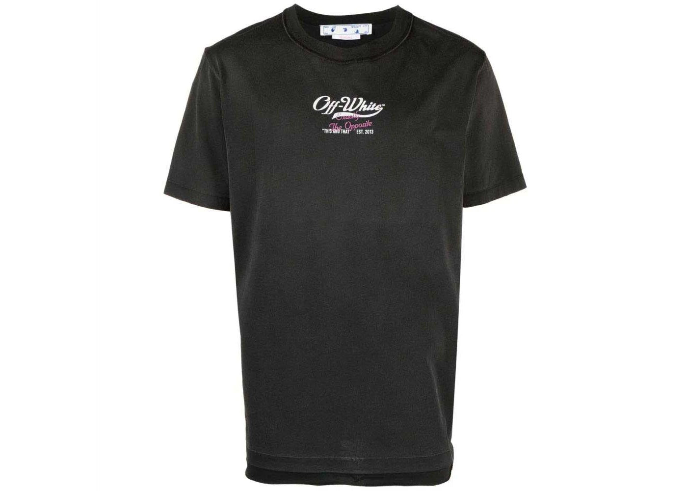 off-white wave off raw slim t-shirt black