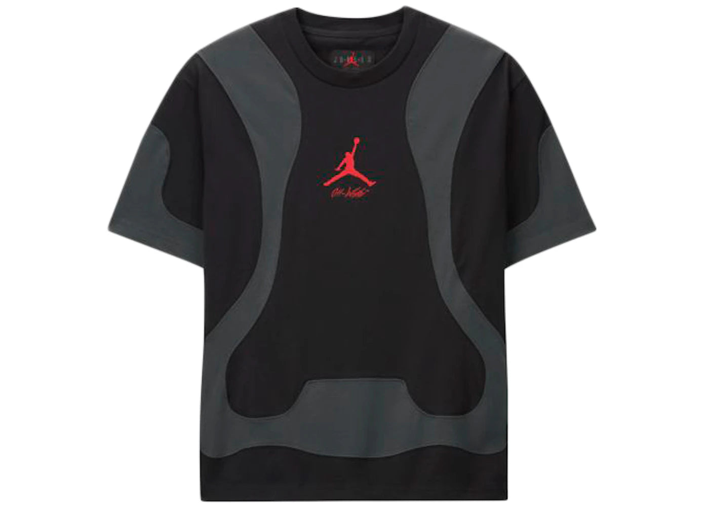 off-white x jordan tee black