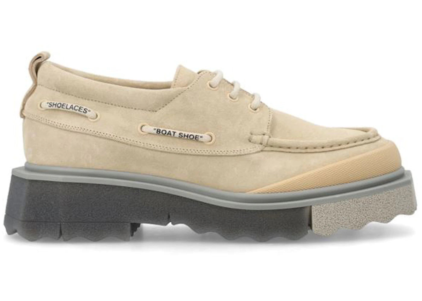 Off-White Boat Shoe Beige