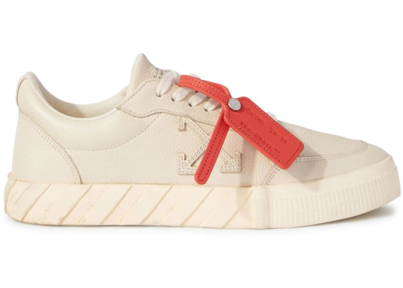 Off-White Vulcanized Low Calf Leather Beige