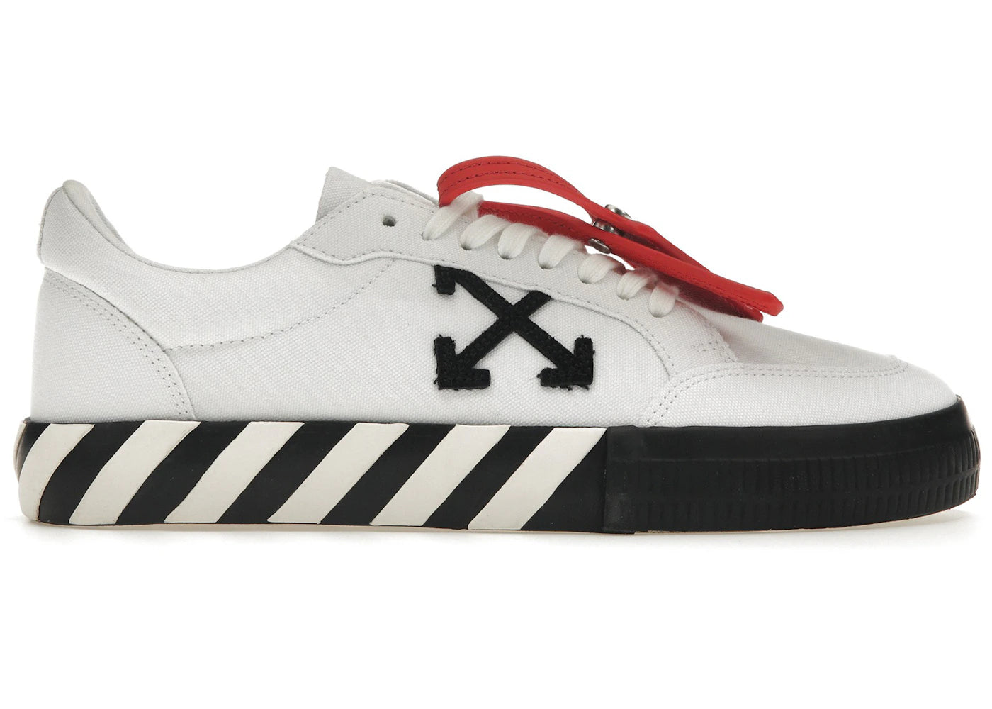 Off-White Vulcanized Low Canvas White Black Ice