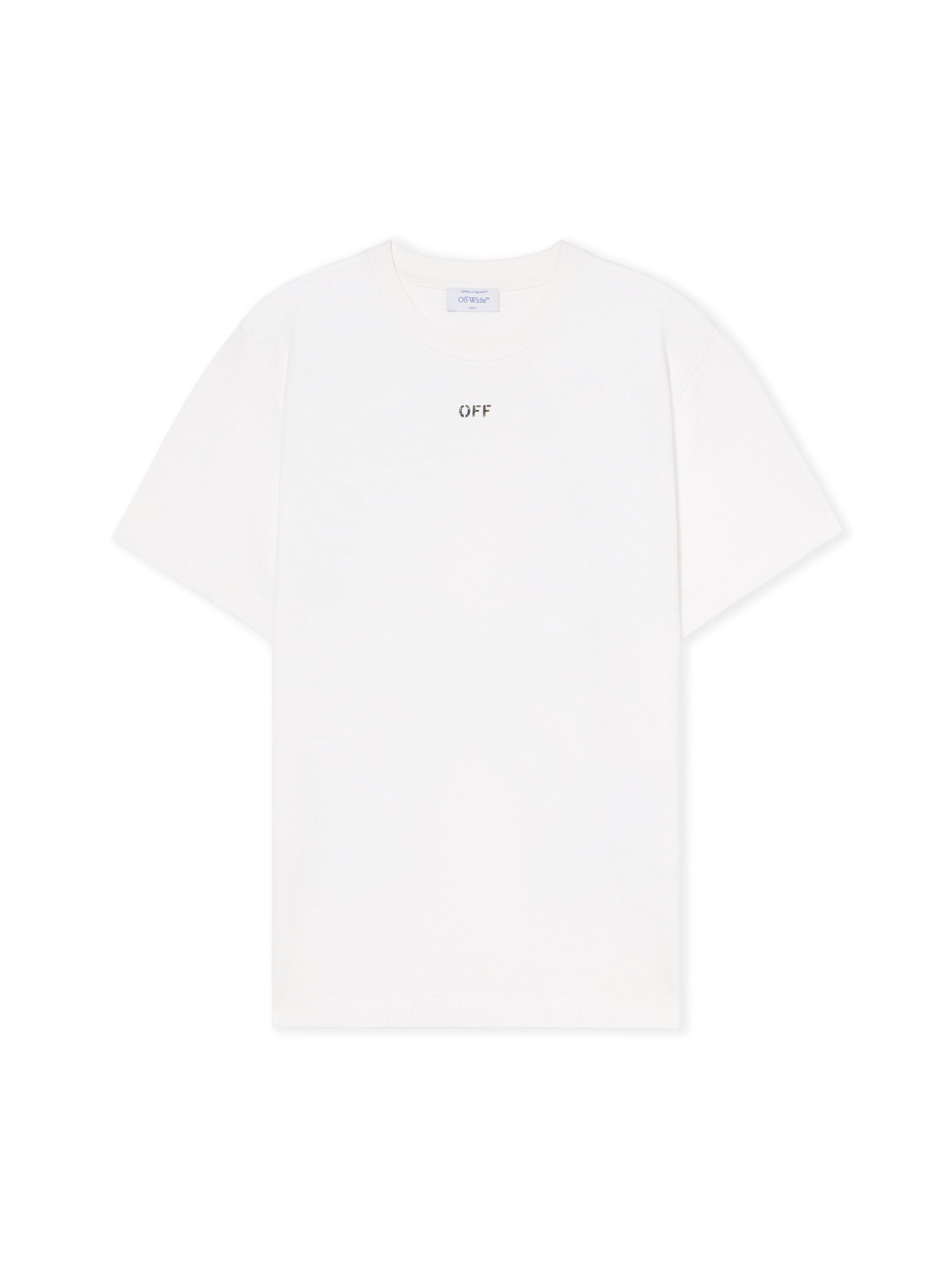 Off-White Newspaper Arrow Slim Logo Tee Black