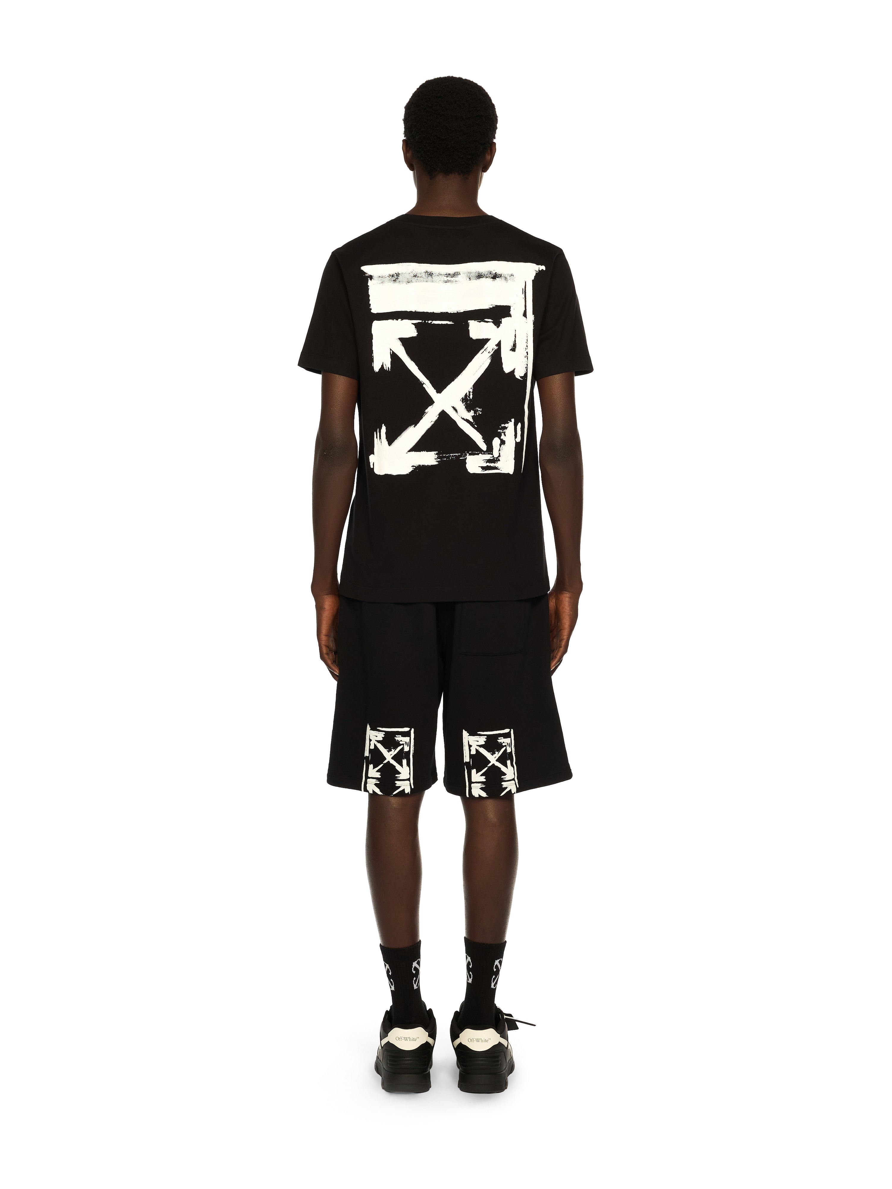 Off-White Ink Arrow Slim Logo Tee Black Cream