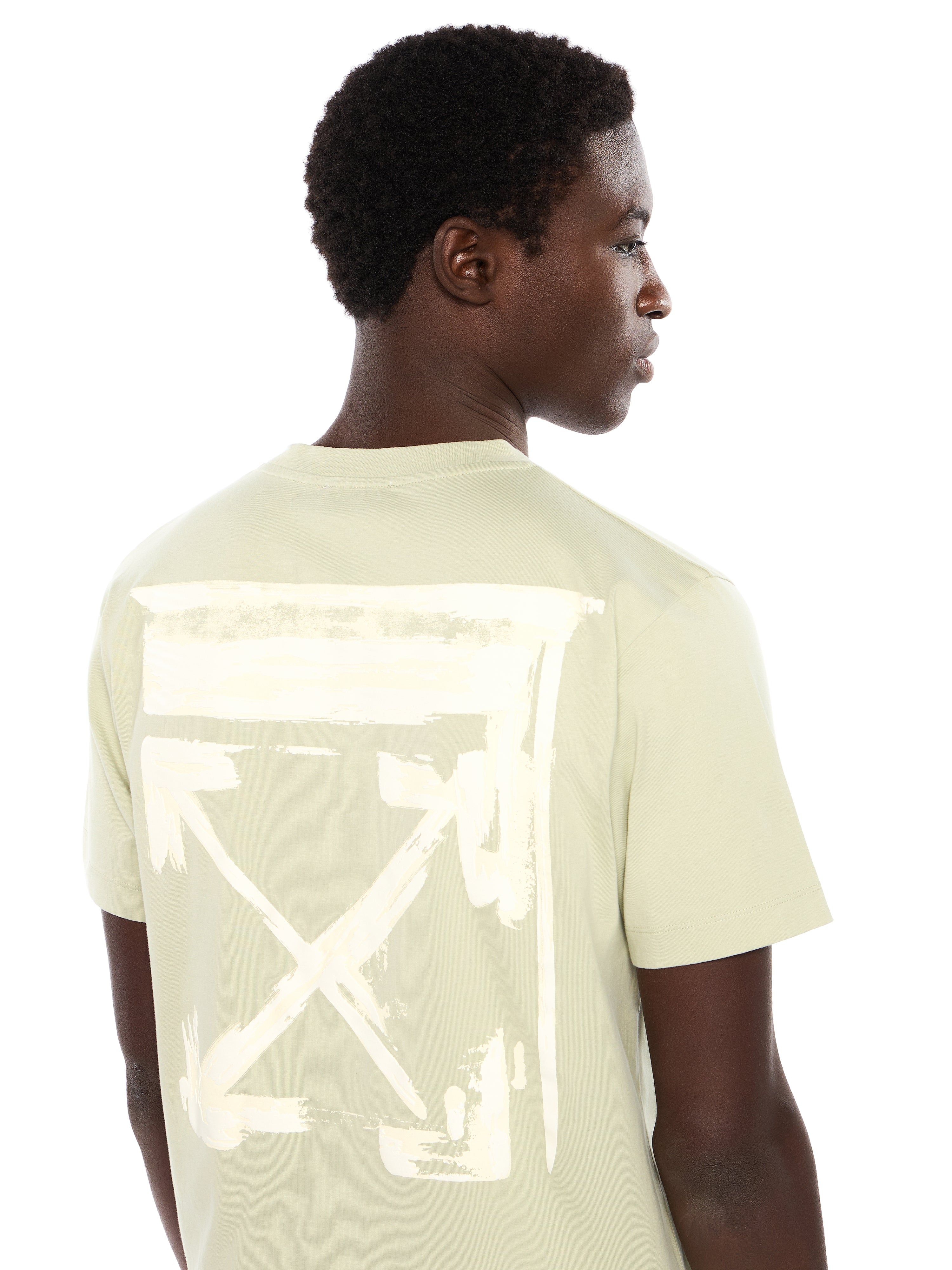 Off-White Ink Arrow Slim Logo Tee Black Cream