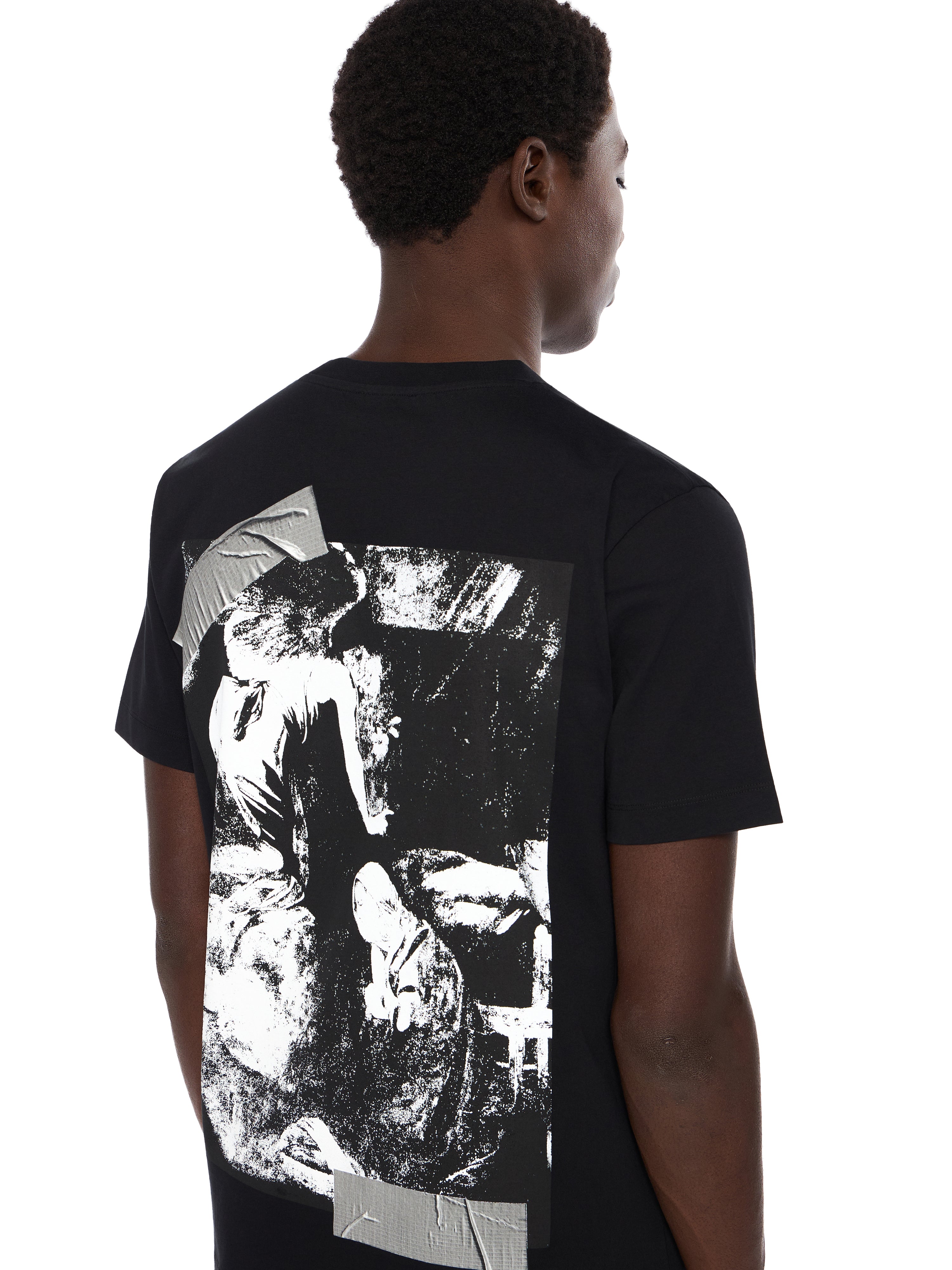 Off-White Cupid Tape Slim Tshirt Black