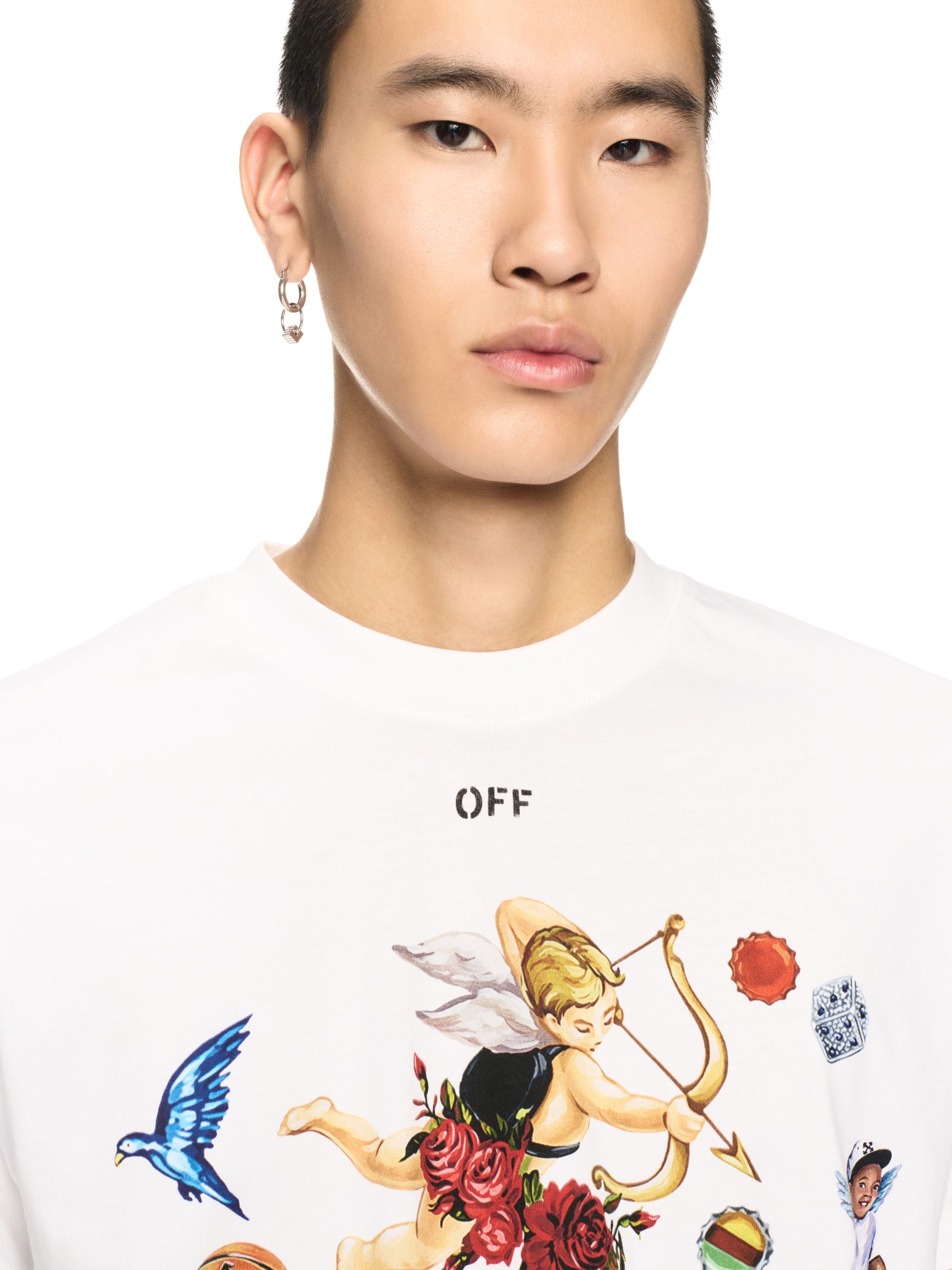 Off-White White Car Fresco Tshirt