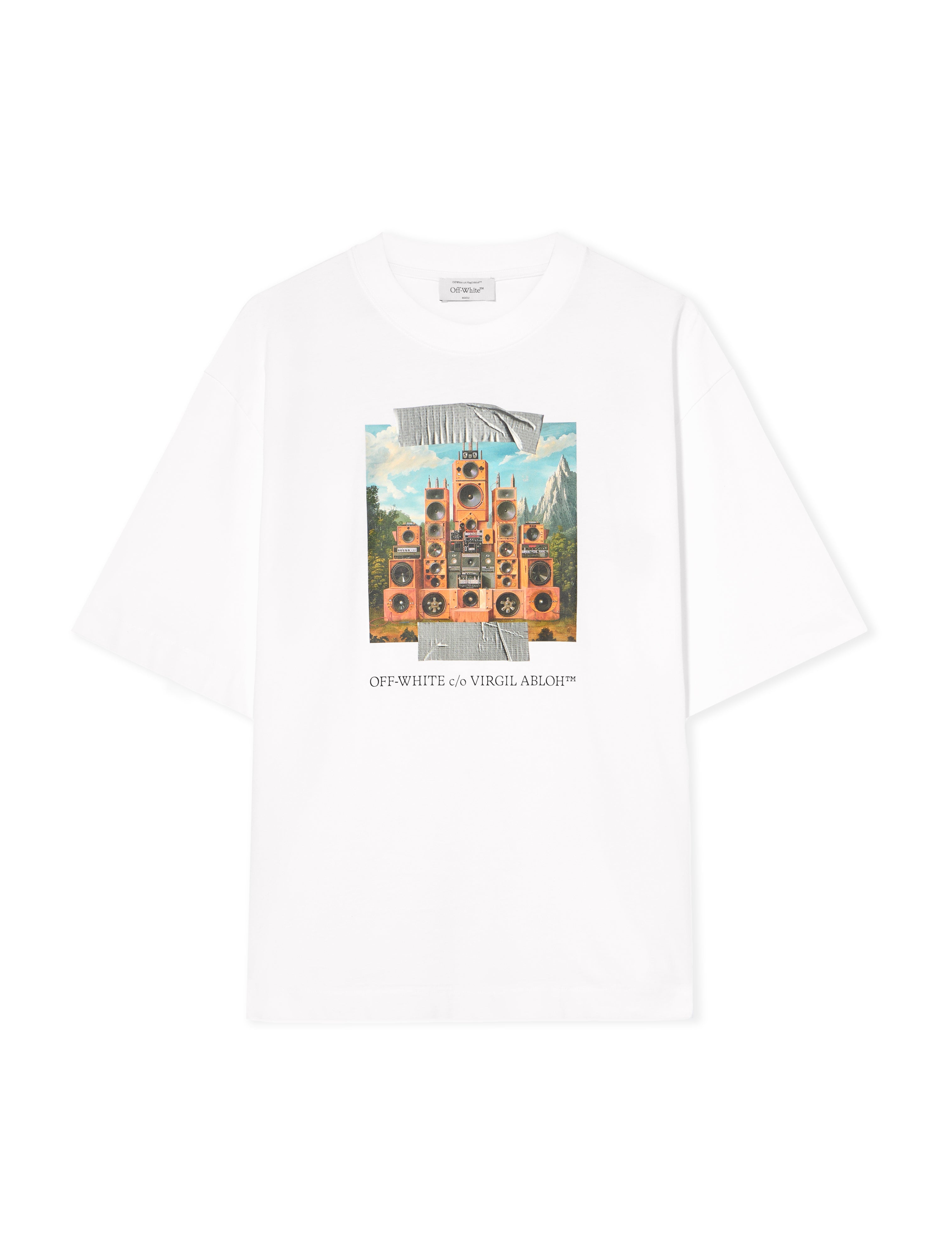Off-White Train Off Skate Logo Tee Sapphire