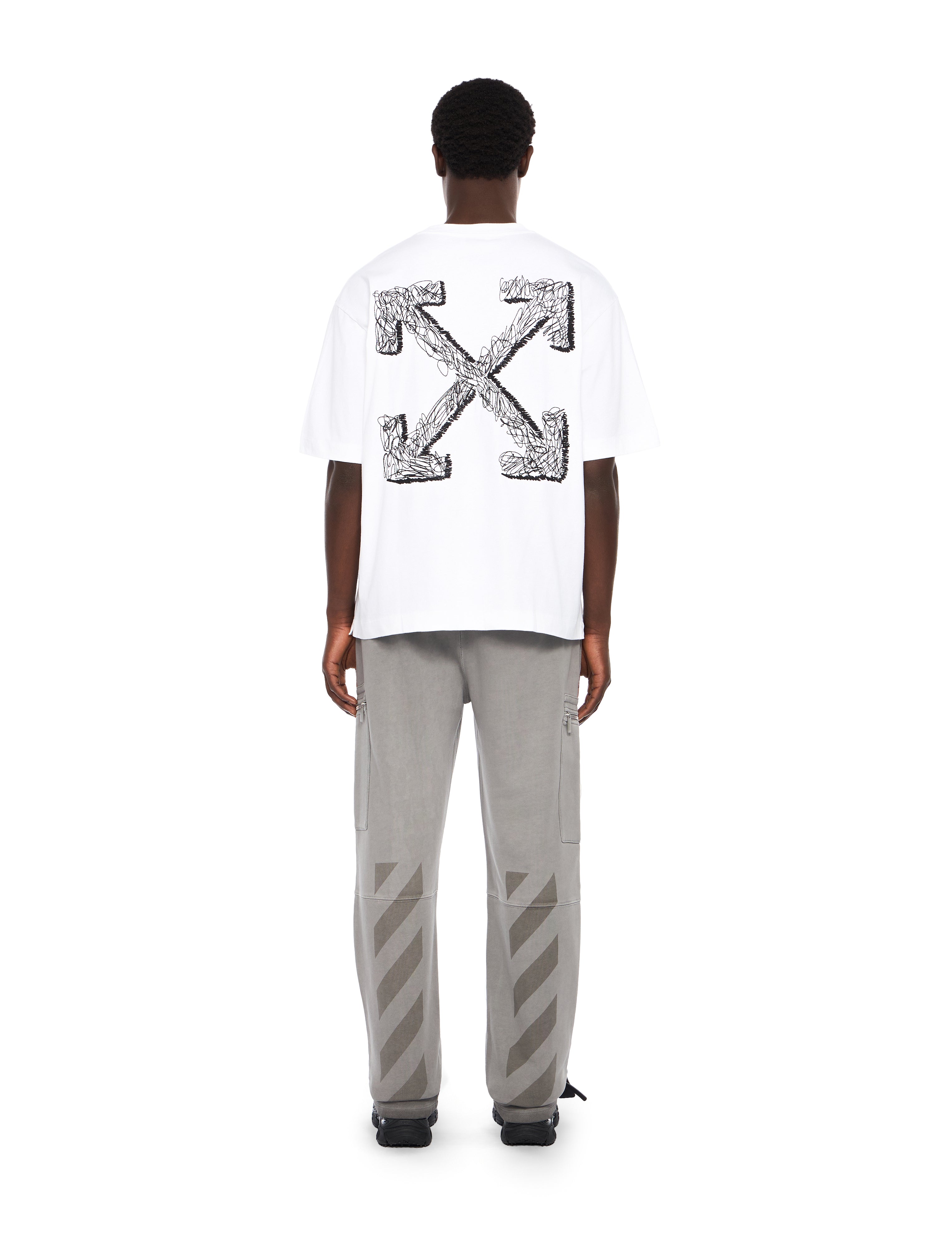 Off-White Scribble Arrow Skate Logo Tshirt Black