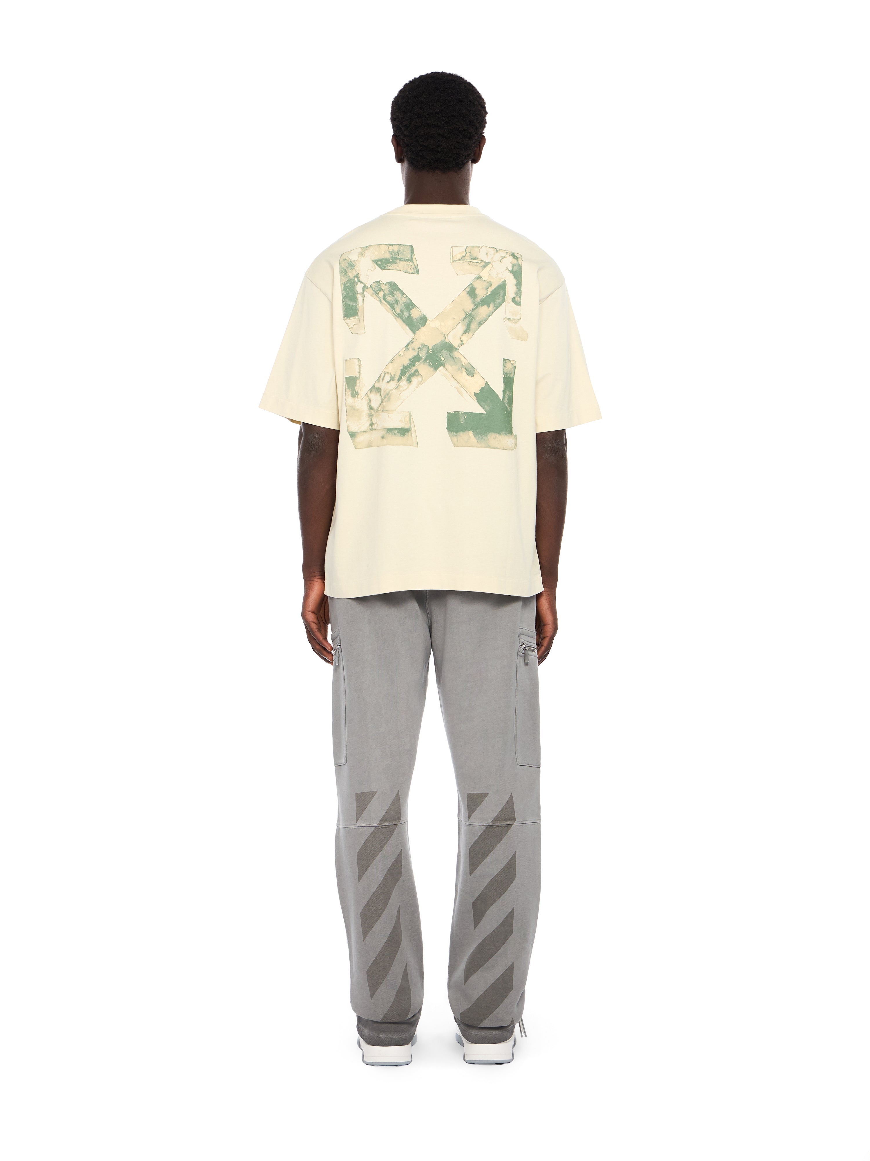 Off-White Cloudy Arrow Skate Logo Tshirt Dew