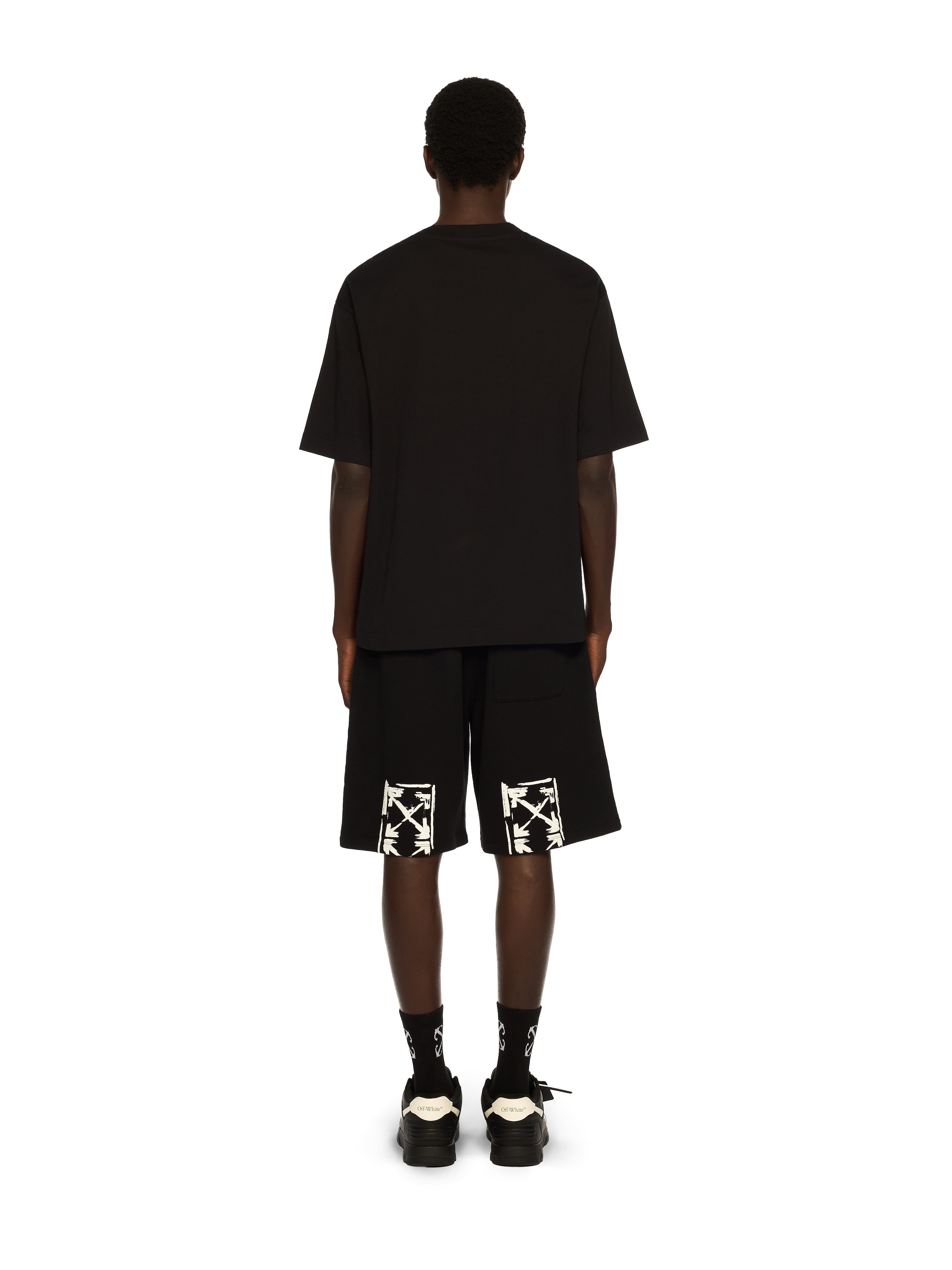 Off-White Cupid Paper Skate Logo Tee Black