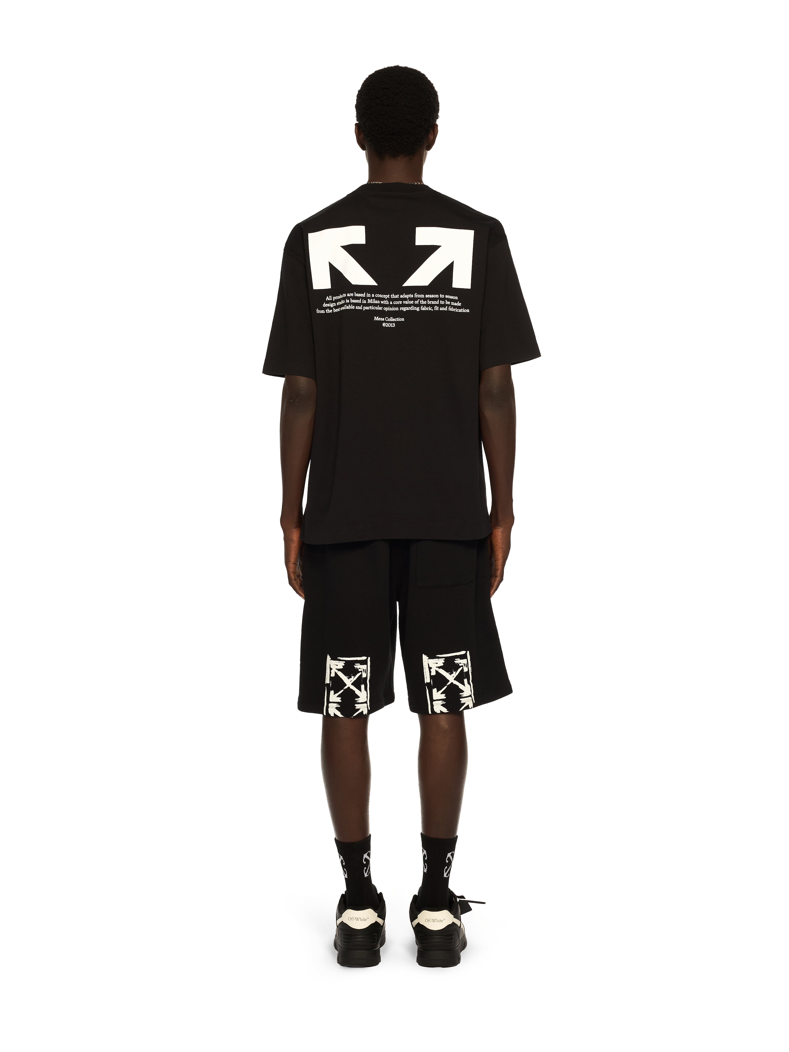 Off-White Half Arrow Skate Logo Tshirt Black